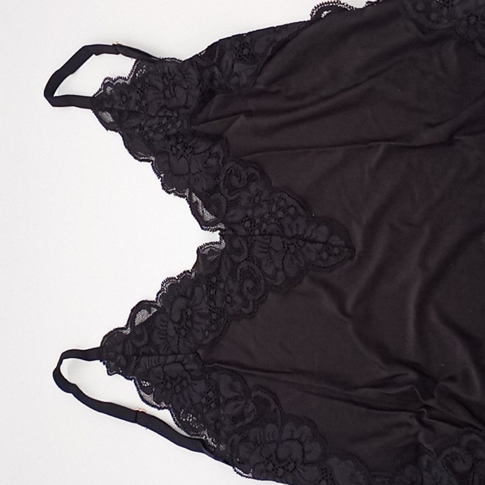 Free People We Are HAH Back Off Bodysuit Noir Black - Picture 3 of 15